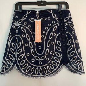 NWT Alice McCall navy and white eyelet skort